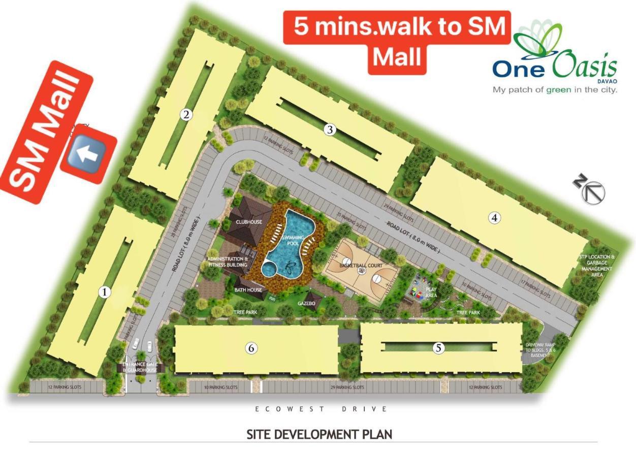 Davao 2Br One Oasis Beside Sm Mall-Wifi מראה חיצוני תמונה